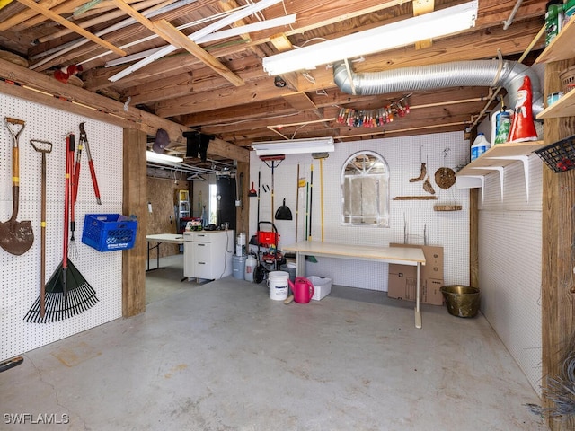 4738 Jackfish St, Bonita Springs, FL 34134 - below grade area featuring a workshop area