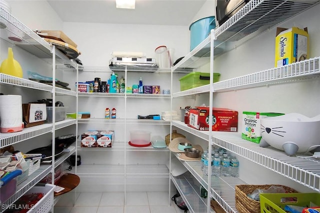 view of pantry