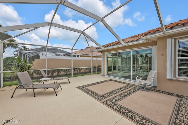 7547 Novara Ct, Naples, FL 34114 - view of patio with a lanai