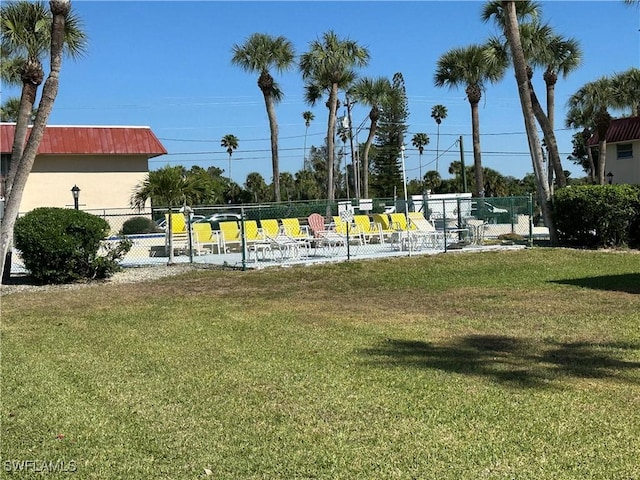 1376 Archer St Unit 6, Lehigh Acres, FL 33936 - view of home's community with fence and a yard