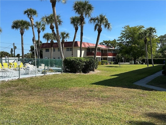 1376 Archer St Unit 6, Lehigh Acres, FL 33936 - view of yard with fence