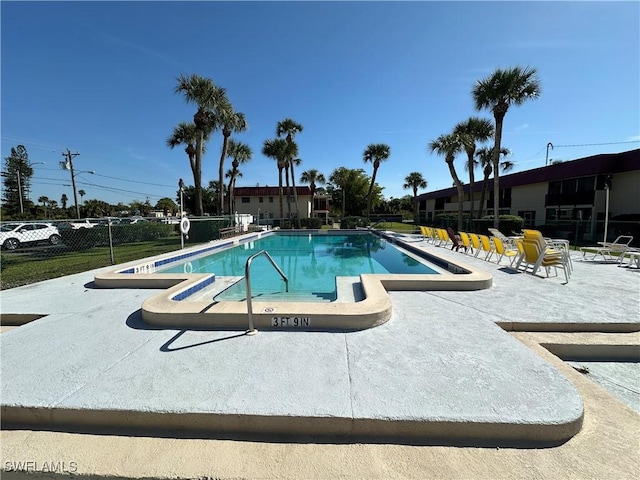 1376 Archer St Unit 6, Lehigh Acres, FL 33936 - pool with fence and a patio area