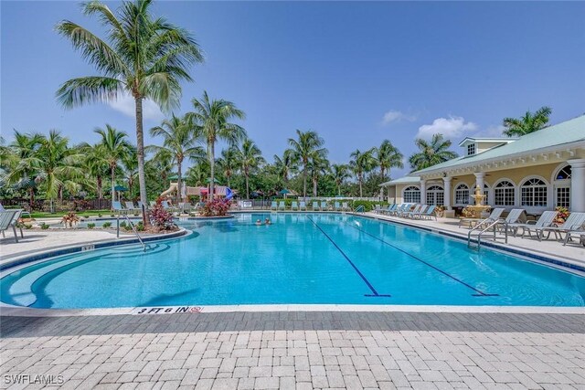 community pool featuring a patio