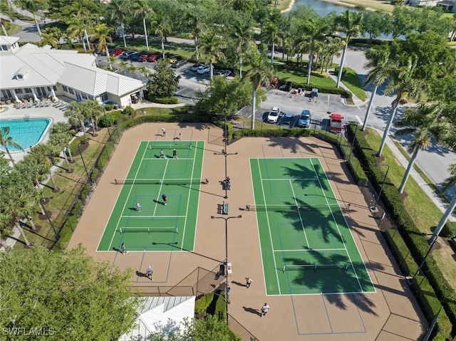 birds eye view of property