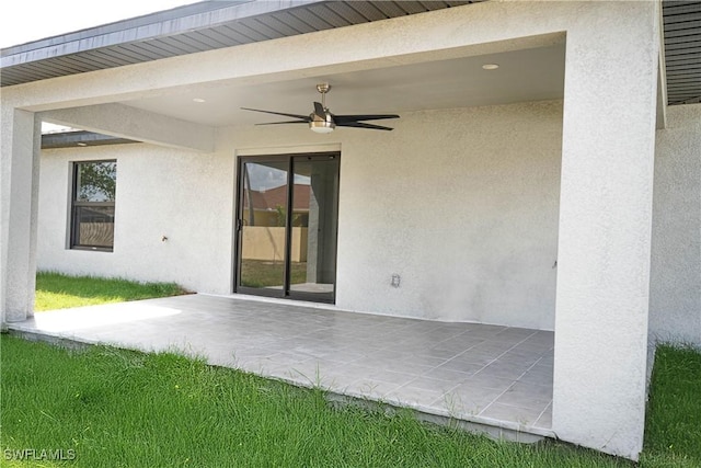 415 NW 18th Ter, Cape Coral, FL 33993 - view of patio / terrace with a ceiling fan