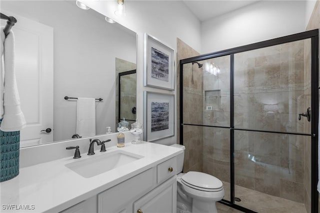 9476 Livorno Ct, Naples, FL 34119 - full bath featuring vanity and a stall shower