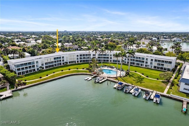 383 Harbour Dr Unit 209, Naples, FL 34103 - aerial view of a large body of water