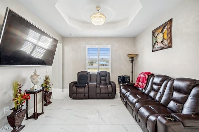 3407 20th St SW, Lehigh Acres, FL 33976 - living room with marble finish floor