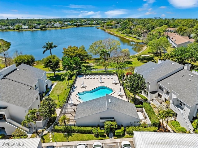 3130 Kings Lake Blvd Unit 7543, Naples, FL 34112 - bird's eye view with a water view