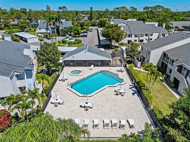 3130 Kings Lake Blvd Unit 7543, Naples, FL 34112 - aerial view with a residential view