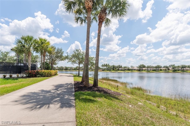 8511 Alessandria Ct, Naples, FL 34114 - view of water feature featuring fence