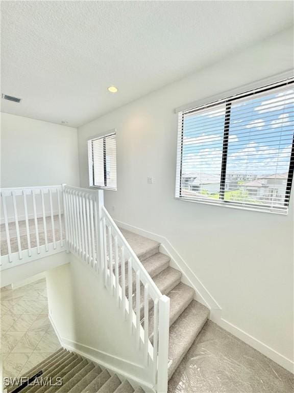 5048 Gambero Way, Ave Maria, FL 34142 - stairway featuring visible vents, baseboards, and a wealth of natural light