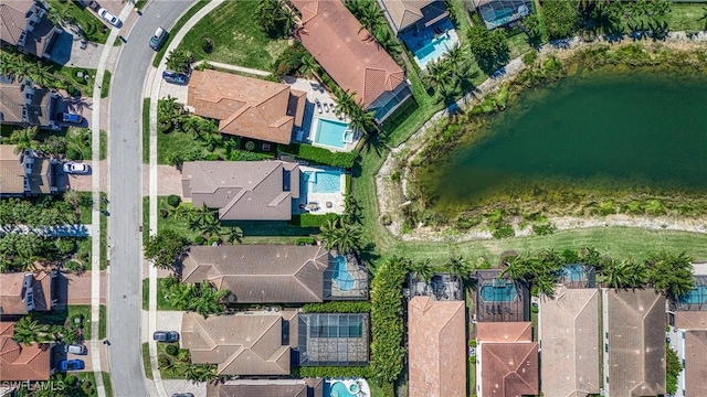 drone / aerial view featuring a residential view