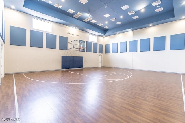 view of basketball court featuring community basketball court