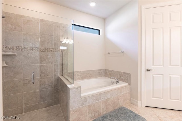 10870 Maitland Way, Fort Myers, FL 33913 - full bath with a garden tub, a shower stall, and tile patterned floors