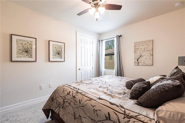 10870 Maitland Way, Fort Myers, FL 33913 - bedroom with carpet floors, baseboards, and a ceiling fan