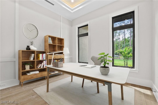 4987 Mahogany Ridge Dr, Naples, FL 34119 - home office featuring light wood-type flooring
