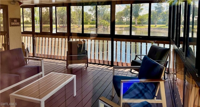 17304 Timber Oak Ln, Fort Myers, FL 33908 - sunroom with a wealth of natural light and a water view