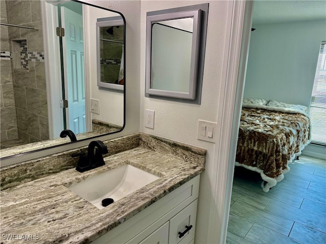 17304 Timber Oak Ln, Fort Myers, FL 33908 - full bathroom with a tile shower and vanity