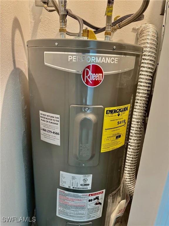 17304 Timber Oak Ln, Fort Myers, FL 33908 - utilities with electric water heater