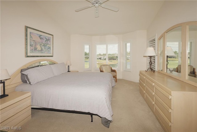 20700 Country Creek Dr Unit 823, Estero, FL 33928 - bedroom featuring ceiling fan and light colored carpet