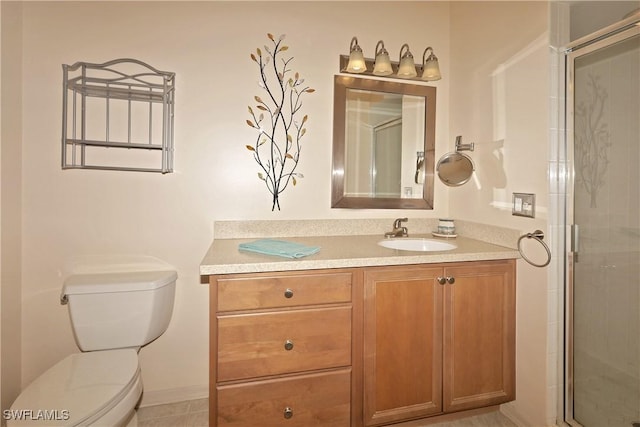 20700 Country Creek Dr Unit 823, Estero, FL 33928 - bathroom with a shower with door, toilet, and vanity