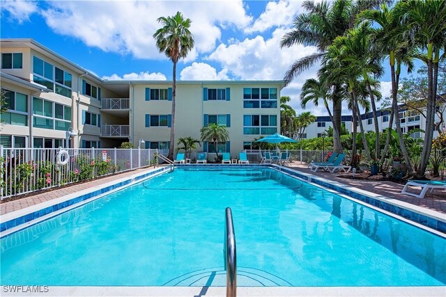 pool with fence