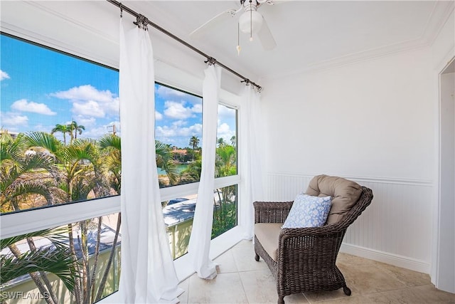 view of sunroom