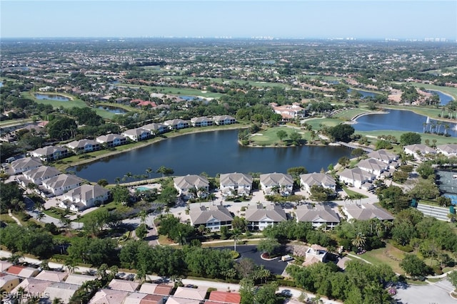 14561 Bellino Ter Unit 101, Bonita Springs, FL 34135 - aerial view with a residential view and a water view