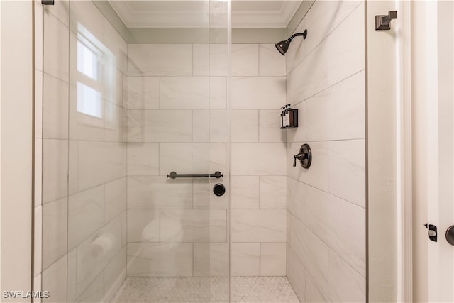 7973 Estero Blvd, Fort Myers Beach, FL 33931 - full bath with a stall shower and ornamental molding