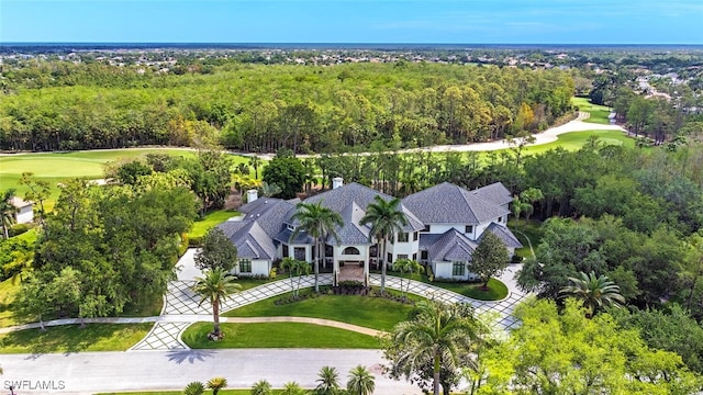 4300 Brynwood Dr, Naples, FL 34119 - aerial view with view of golf course
