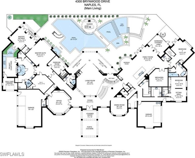 4300 Brynwood Dr, Naples, FL 34119 - view of layout