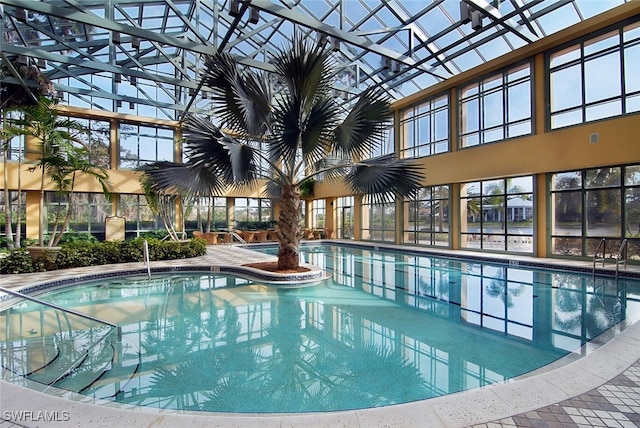 4300 Brynwood Dr, Naples, FL 34119 - pool with glass enclosure