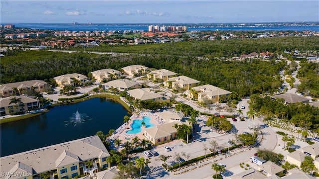 14512 Abaco Lakes Dr Unit 103, Fort Myers, FL 33908 - bird's eye view featuring a residential view and a water view