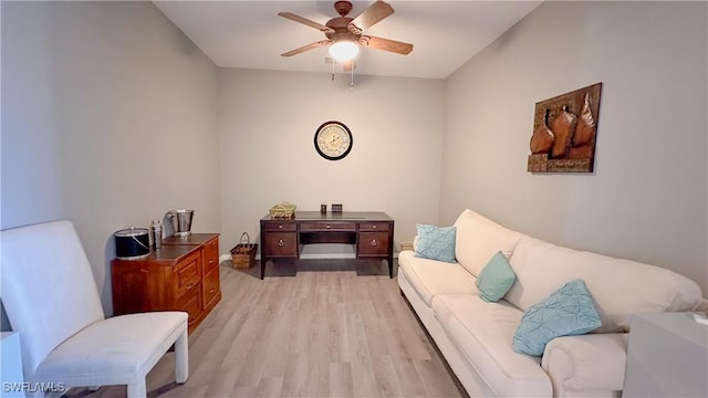 14512 Abaco Lakes Dr Unit 103, Fort Myers, FL 33908 - interior space featuring light wood finished floors and ceiling fan