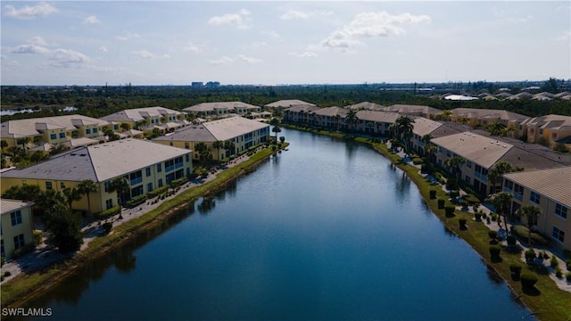 14512 Abaco Lakes Dr Unit 103, Fort Myers, FL 33908 - birds eye view of property with a residential view and a water view