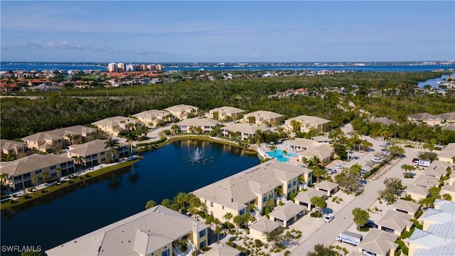 14512 Abaco Lakes Dr Unit 103, Fort Myers, FL 33908 - aerial view with a residential view and a water view