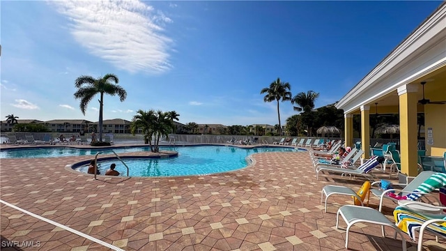 14512 Abaco Lakes Dr Unit 103, Fort Myers, FL 33908 - community pool featuring fence and a patio area