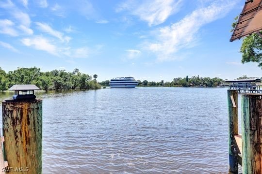 17150 Scout Camp Rd, Alva, FL 33920 - view of water feature with a boat dock