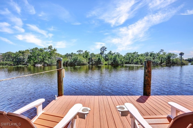 17150 Scout Camp Rd, Alva, FL 33920 - view of dock with a water view