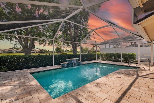 11476 Quail Village Way, Naples, FL 34119 - view of swimming pool with a patio area and a lanai