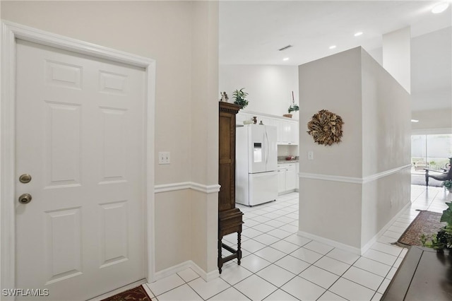6103 Thresher Dr Unit 102, Naples, FL 34112 - corridor with baseboards and light tile patterned floors