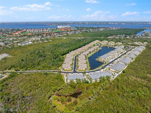 14543 Abaco Lakes Dr Unit 103, Fort Myers, FL 33908 - aerial view of property's location featuring a nearby body of water and nearby suburban area