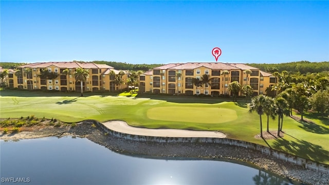 17991 Bonita National Blvd Unit 843, Bonita Springs, FL 34135 - view of property's community with view of golf course, a putting area, and a water view