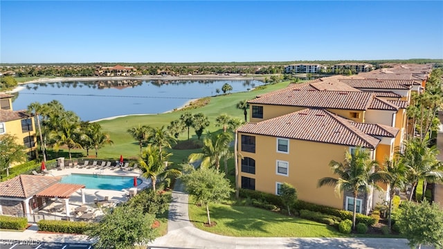 17991 Bonita National Blvd Unit 843, Bonita Springs, FL 34135 - aerial view of a nearby body of water and a golf club