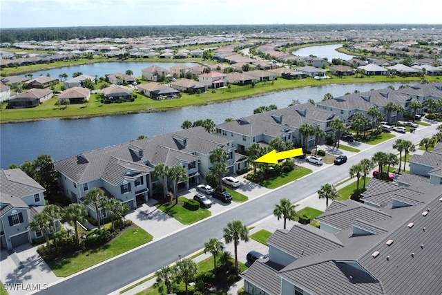 16580 Goldenrod Ln Unit 103, Alva, FL 33920 - bird's eye view with a residential view and a water view