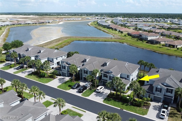 16580 Goldenrod Ln Unit 103, Alva, FL 33920 - drone / aerial view featuring a residential view and a water view