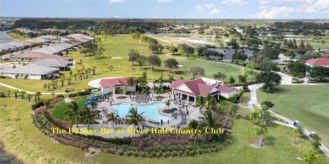 16580 Goldenrod Ln Unit 103, Alva, FL 33920 - birds eye view of property with a water view and view of golf course