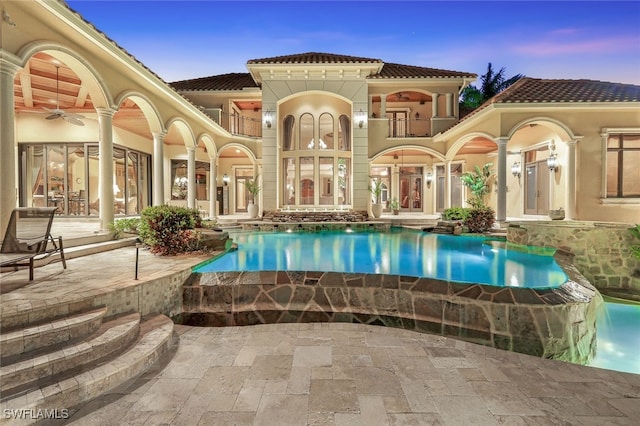 580 S Heathwood Dr, Marco Island, FL 34145 - exterior space with ceiling fan and a patio