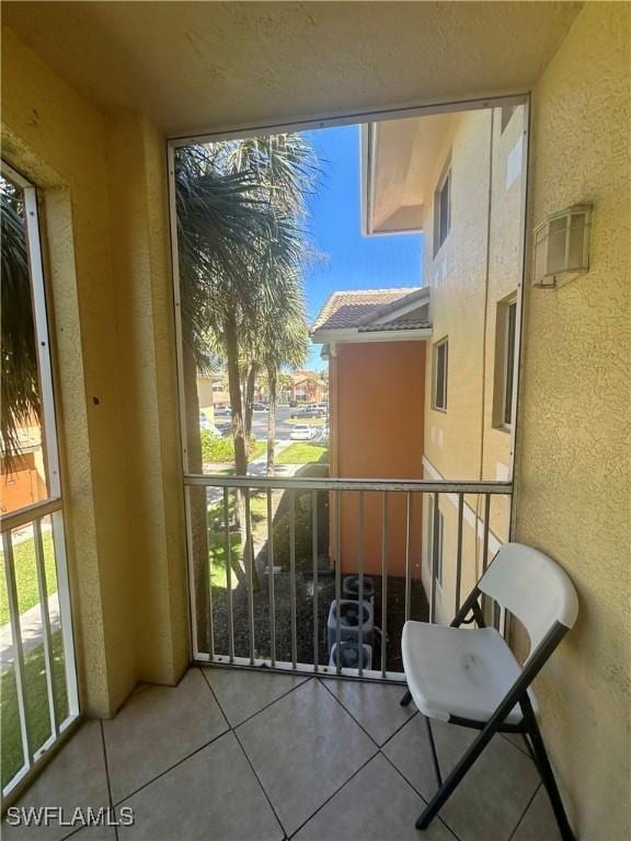 view of balcony